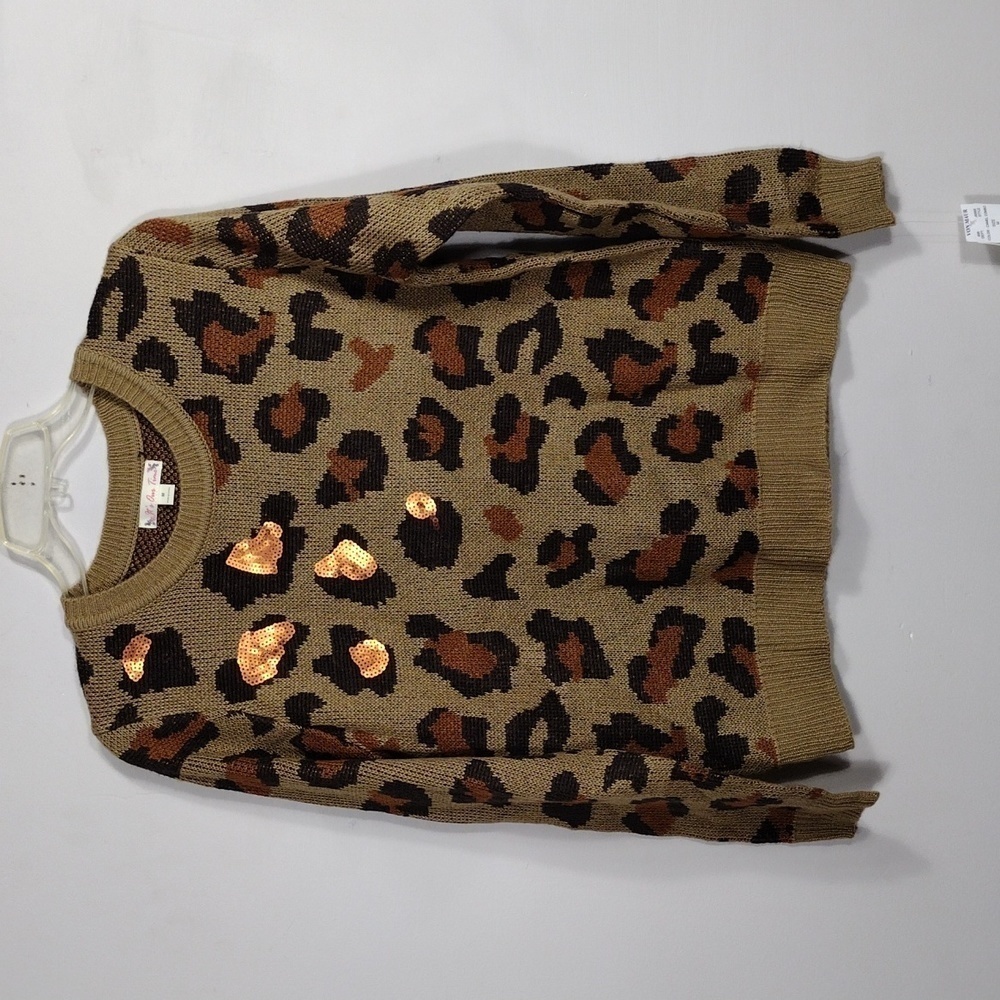 NWT Von Maur It's Our Time Leopard Print Sweater size Medium